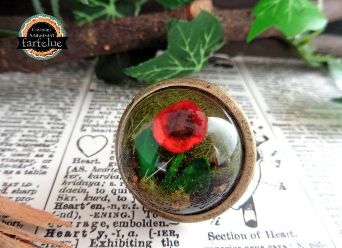 Bague Coquelicot sauvage