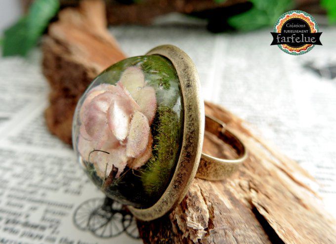 Bague Rose des bois