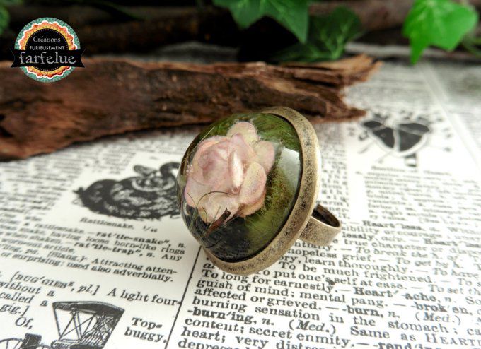 Bague Rose des bois