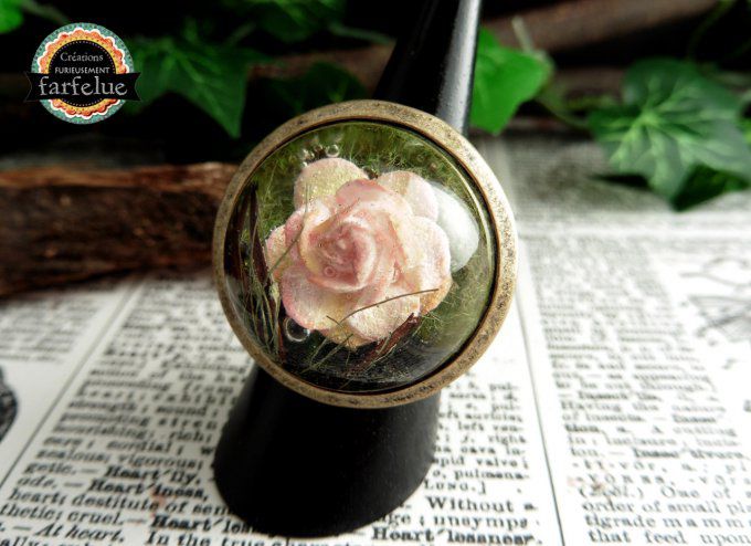 Bague Rose des bois