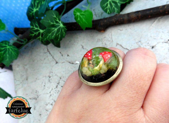 Bague champignons des bois