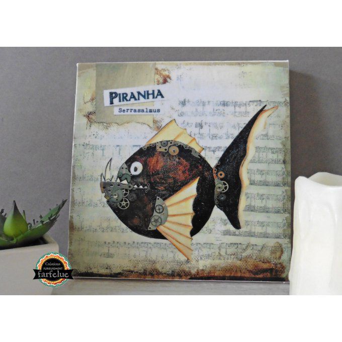 Reproductions piranha sur toile