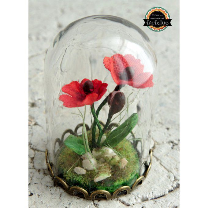 Mini décoration - Petites fleurs rouges