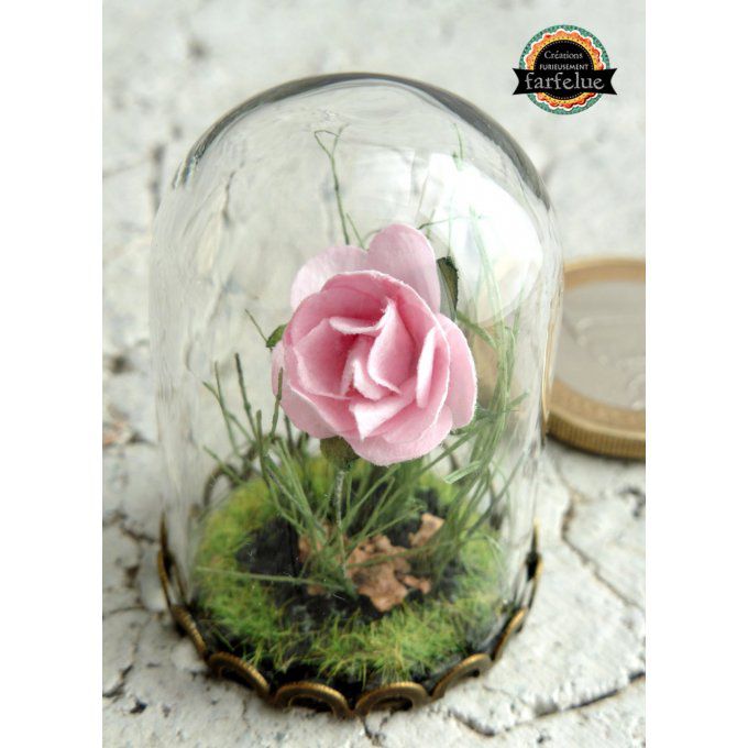 Mini décoration - Fleur Rose