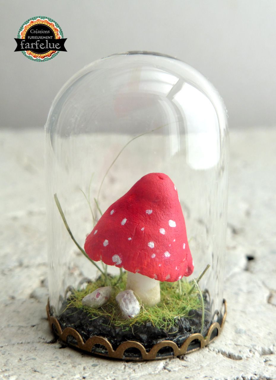 Mini décoration - Champignon - Furieusement-farfelue